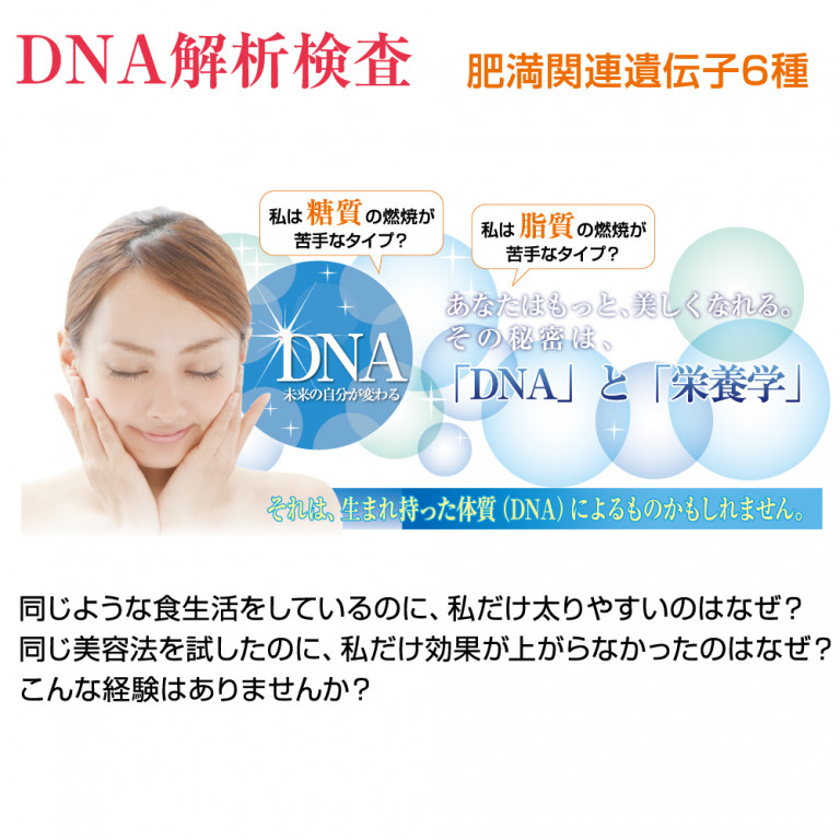 DNA解析検査　肥満関連遺伝子6種