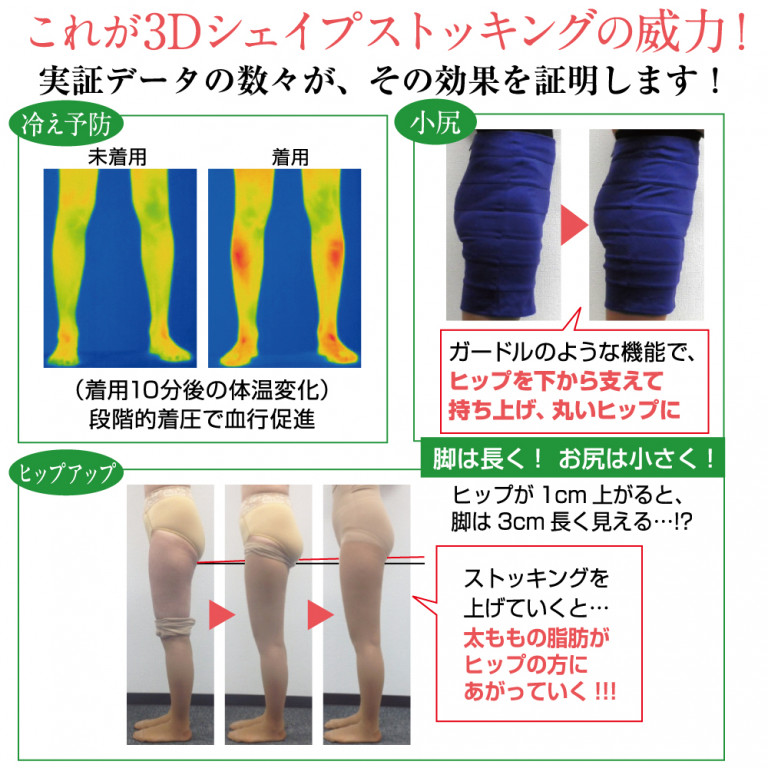 3Dシェイプストッキング - NSFショップ - からだの美容室 オンラインショップ